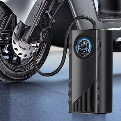 Portable Car Tire Inflator Electric Car Tire Air Pump Compact Tire Inflator with Pressure Gauge Efficient Tire Pump for Cars